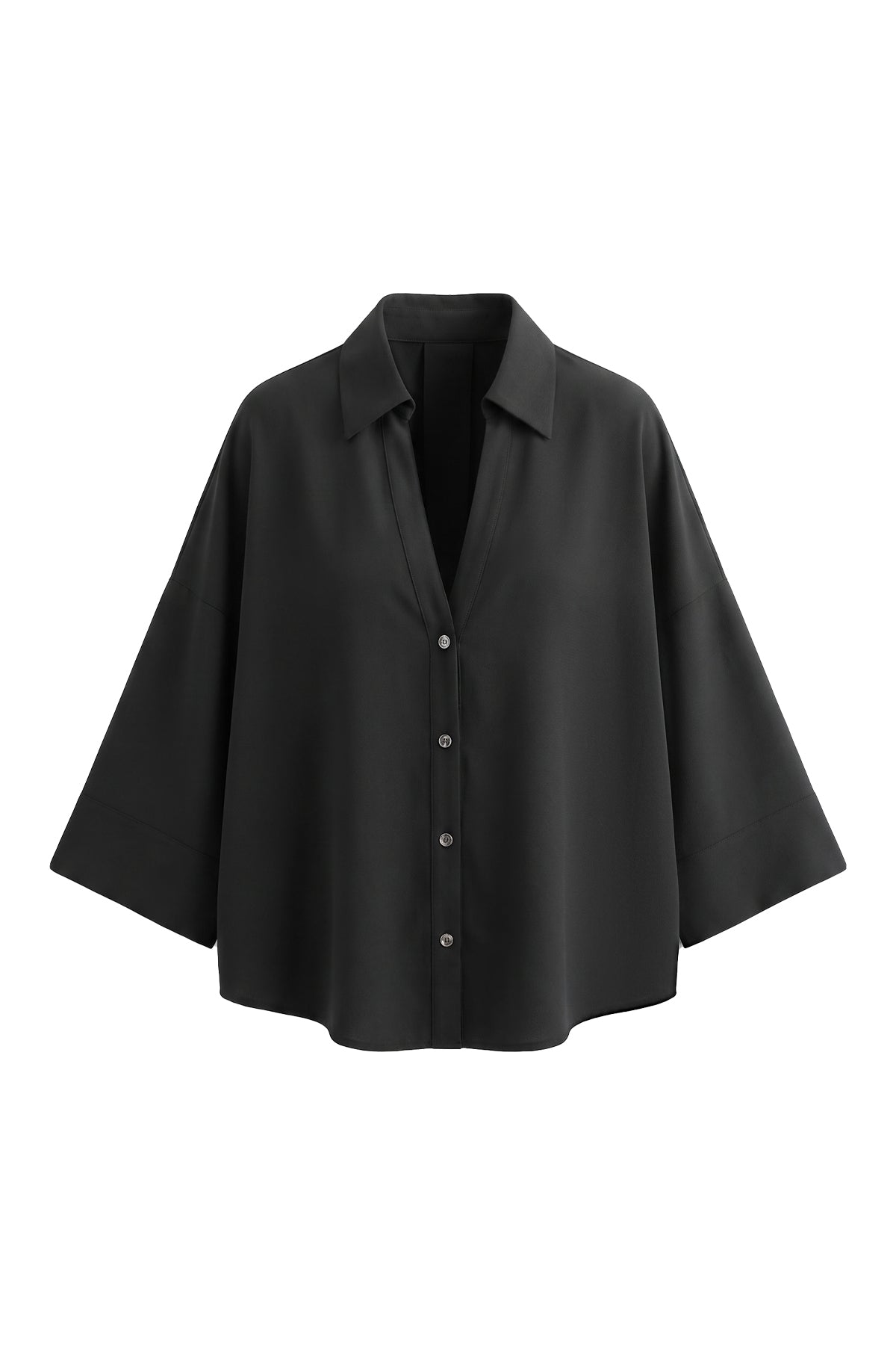 Linen-Blend Oversized Shirt