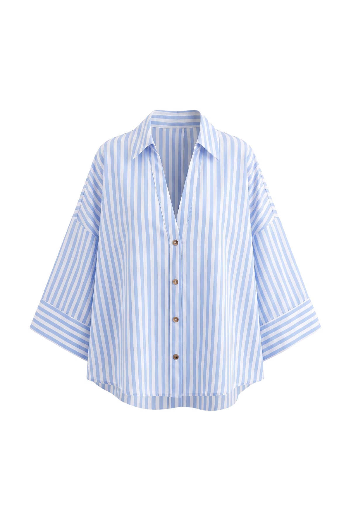 Linen-Blend Oversized Shirt