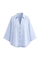 Linen-Blend Oversized Shirt