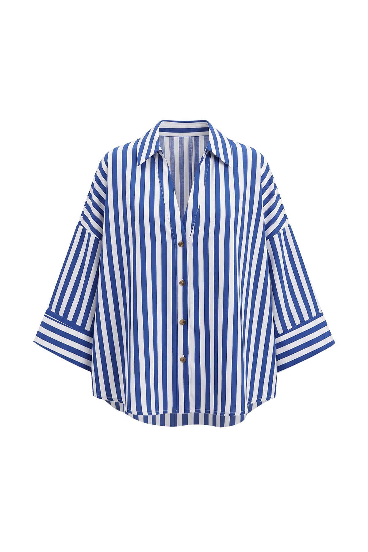 Linen-Blend Oversized Shirt