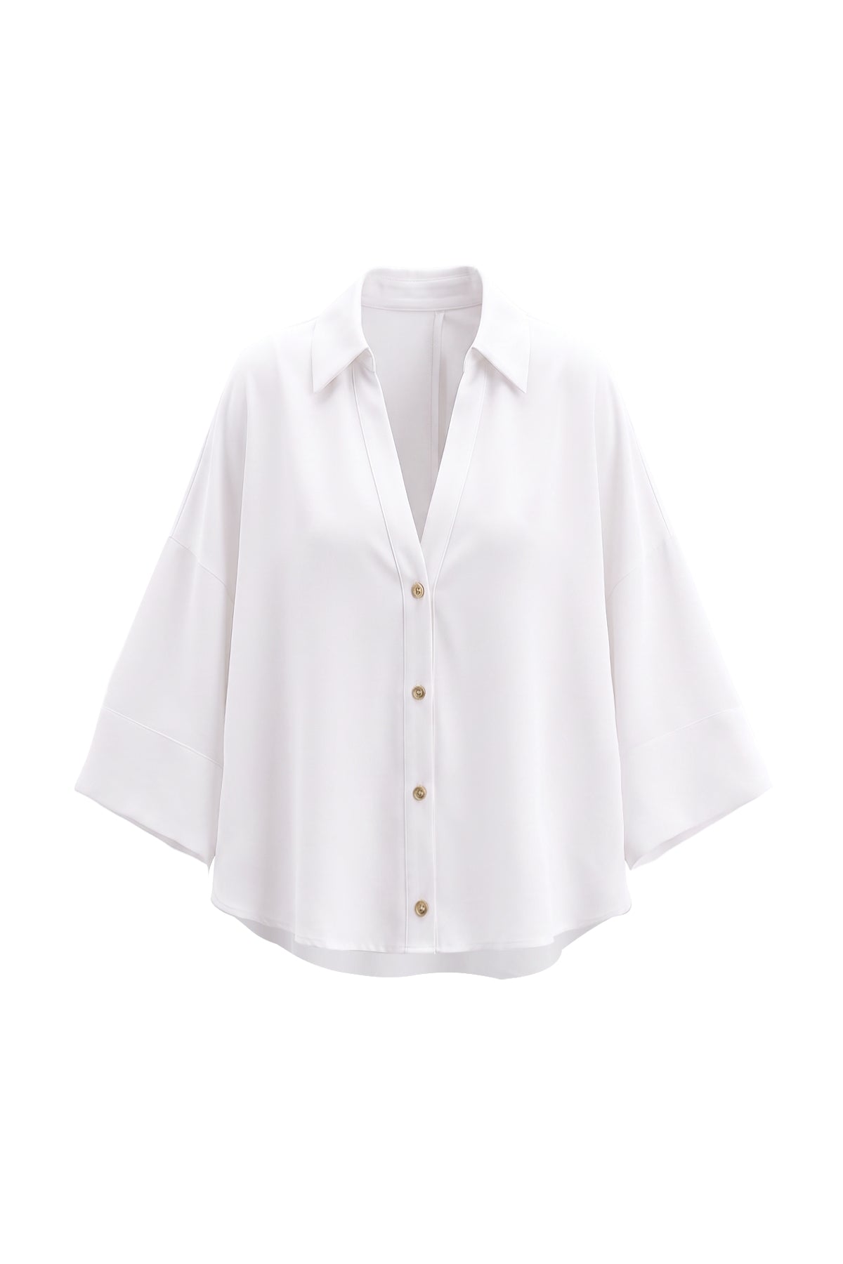 Linen-Blend Oversized Shirt