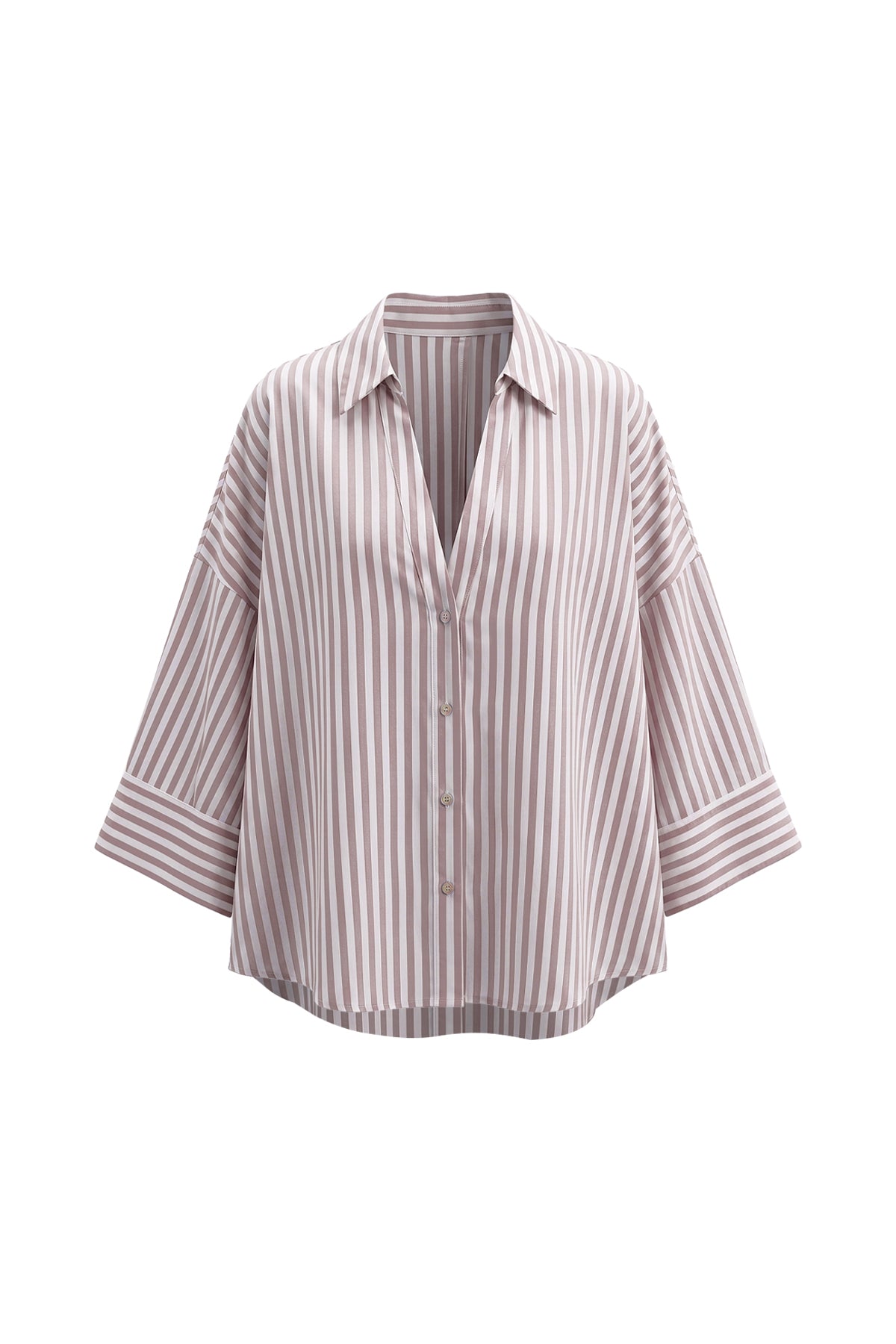Linen-Blend Oversized Shirt