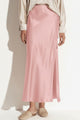 Sleek Satin Side Split Maxi Skirt
