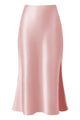 Sleek Satin Side Split Maxi Skirt