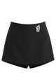 Asymmetric Wrap Mini Skort