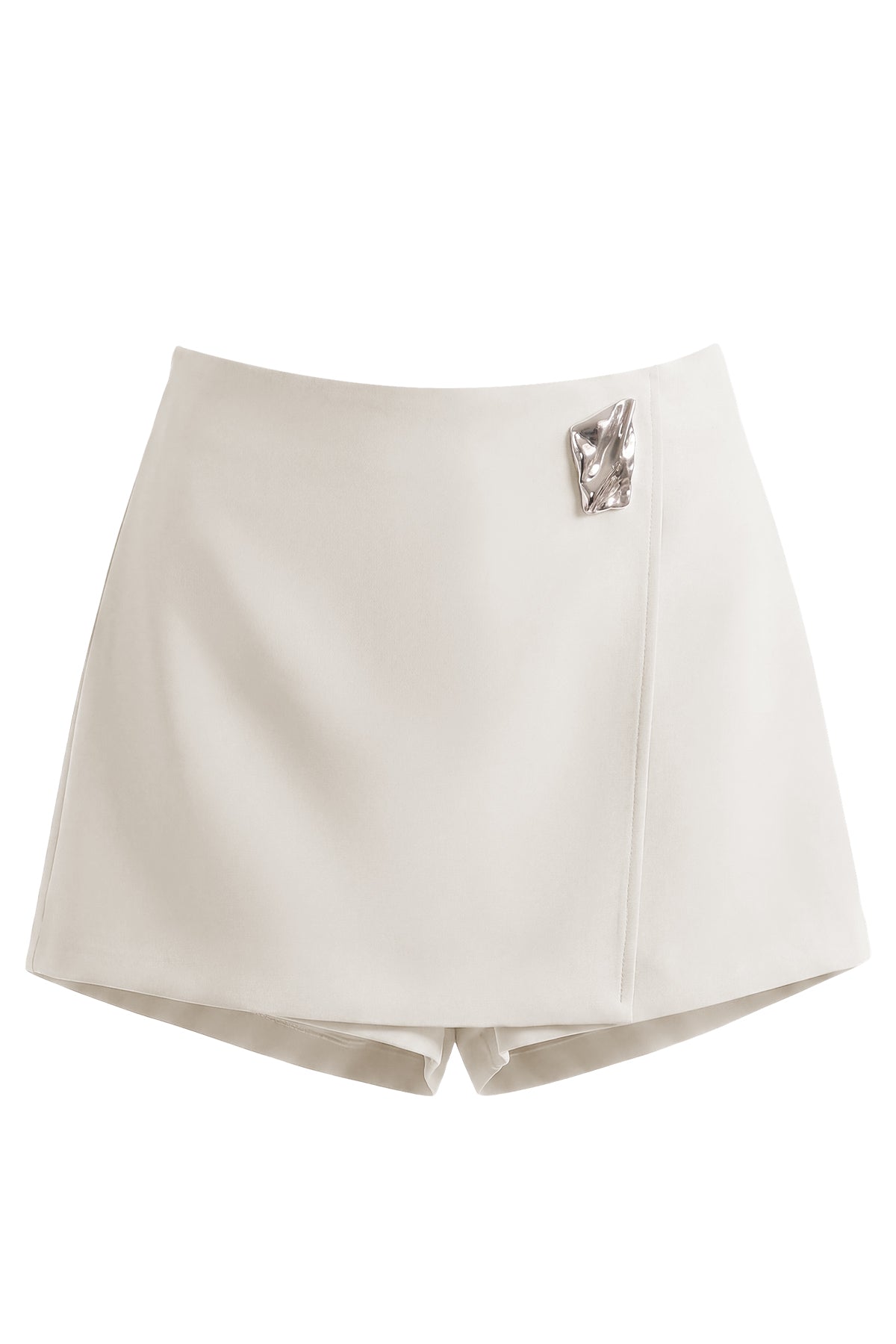 Asymmetric Wrap Mini Skort