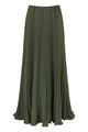 High Waist Pleated Maxi Skirt