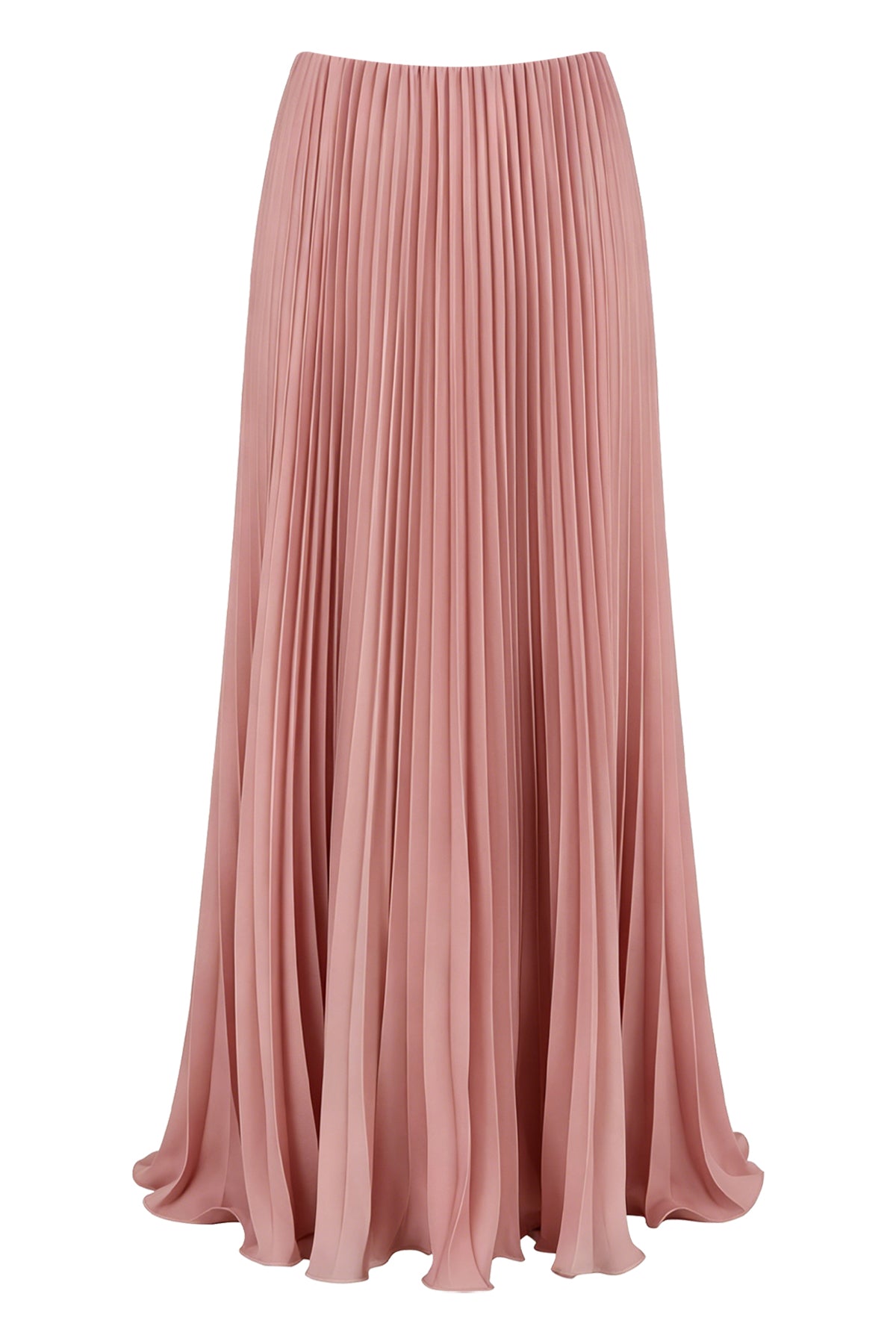 High Waist Pleated Maxi Skirt