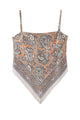 Paisley Cami Tie-Back Top