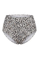 High-Waisted Ruched Tummy Control Bikini Bottom