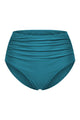 High-Waisted Ruched Tummy Control Bikini Bottom