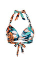 Retro Halter Plunge Self-Tie Triangle Bikini Top