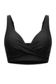 Crossover V-Neck Convertible Bikini Top with Side Boning