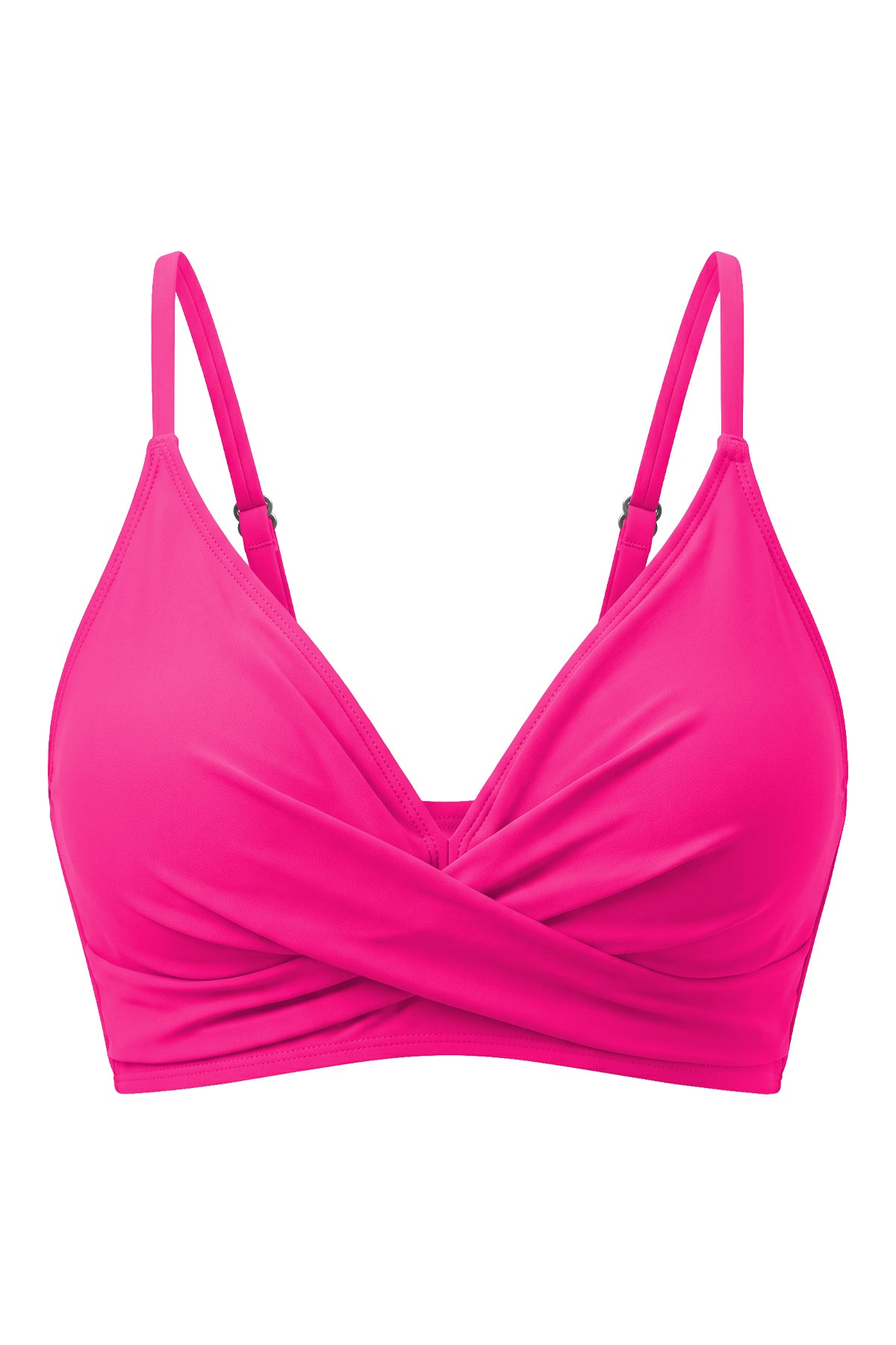 Crossover Wrap V-Neck Adjustable Bikini Top