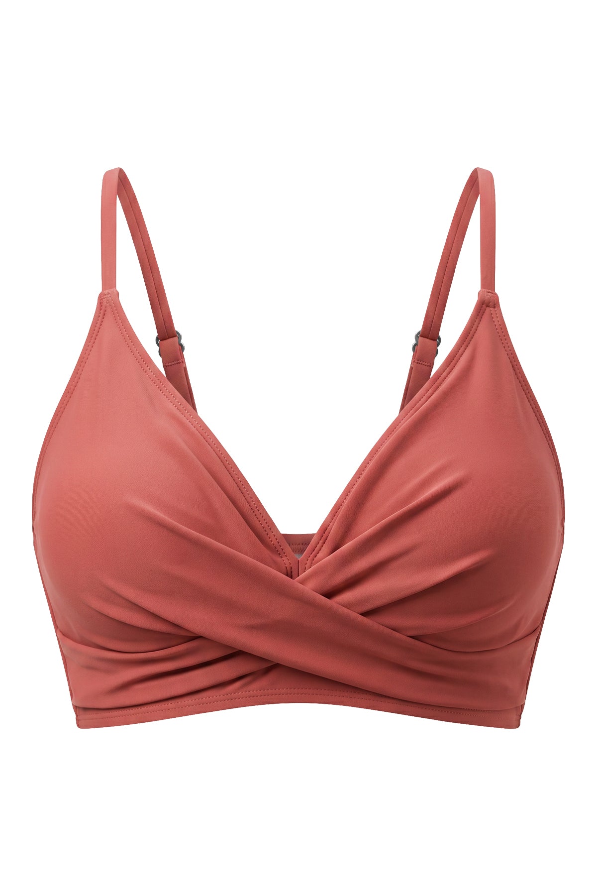 Crossover Wrap V-Neck Adjustable Bikini Top
