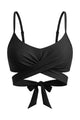 Wrap-Around Twist-Front Bikini Top with Side Boning