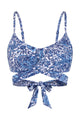 Wrap-Around Twist-Front Bikini Top with Side Boning
