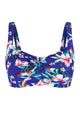 Twist-Front Convertible-Strap Crossover Bikini Top