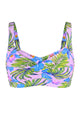 Twist-Front Convertible-Strap Crossover Bikini Top