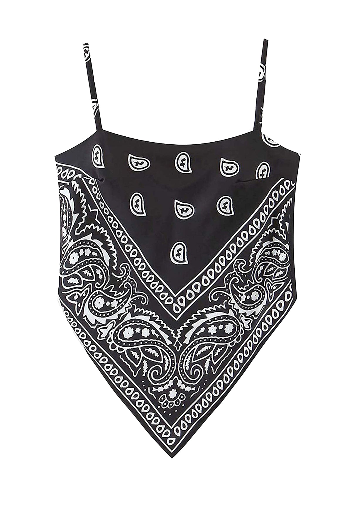 Paisley Cami Tie-Back Top