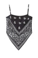 Paisley Cami Tie-Back Top