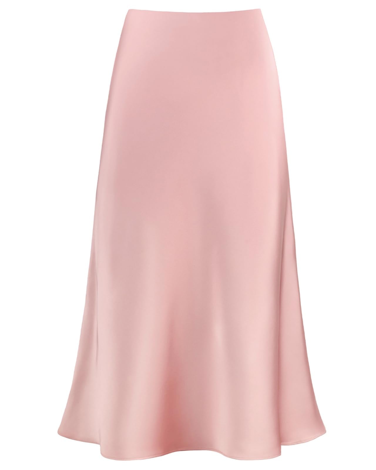 The Essential Satin Midi Skirt – High Waisted, A Line, Effortless Everyday Elegance