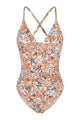 V-Neck Ruched Tummy Control One-Piece Swimsuit