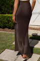 Satin A-Line Maxi Skirt