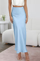 Satin A-Line Maxi Skirt
