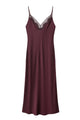 Lace Trim Satin Slip Dress