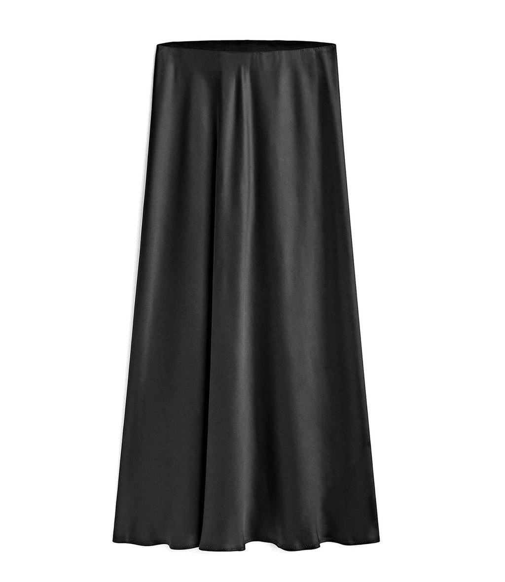 The Essential Satin Maxi Skirt – High Waisted, Side Split, Effortless Drama