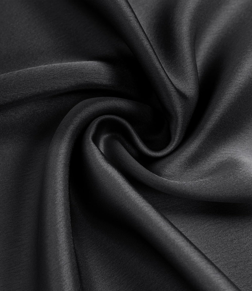 The Essential Satin Slit Midi Skirt – High Waisted, Side Split, Effortless Elegance